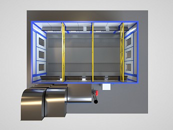 Покрасочно-сушильная камера SPK-7.4.3